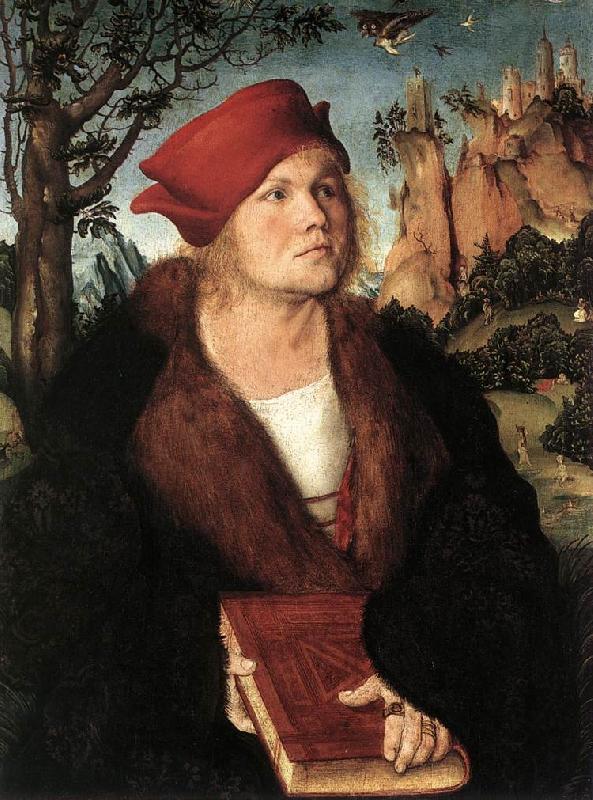CRANACH, Lucas the Elder Portrait of Dr. Johannes Cuspinian ff Germany oil painting art